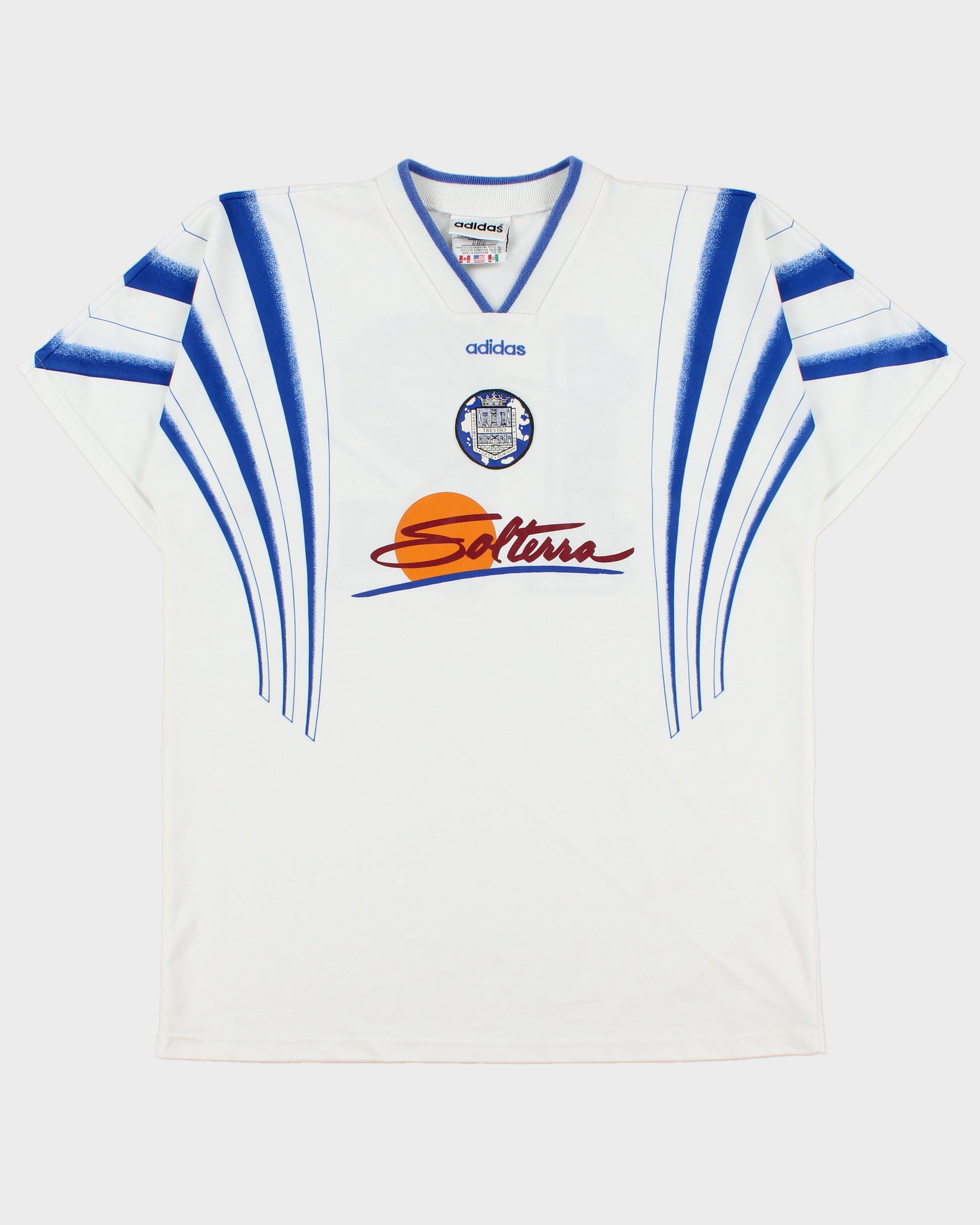 Vintage 1993-94 Adidas Treviso FC Short Sleeve Football Shirt - XL