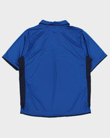 Vintage 2006-07 Umbro England Quarter-Zip Short Sleeve Football Training Shirt - XL