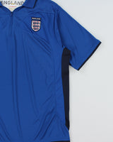 Vintage 2006-07 Umbro England Quarter-Zip Short Sleeve Football Training Shirt - XL