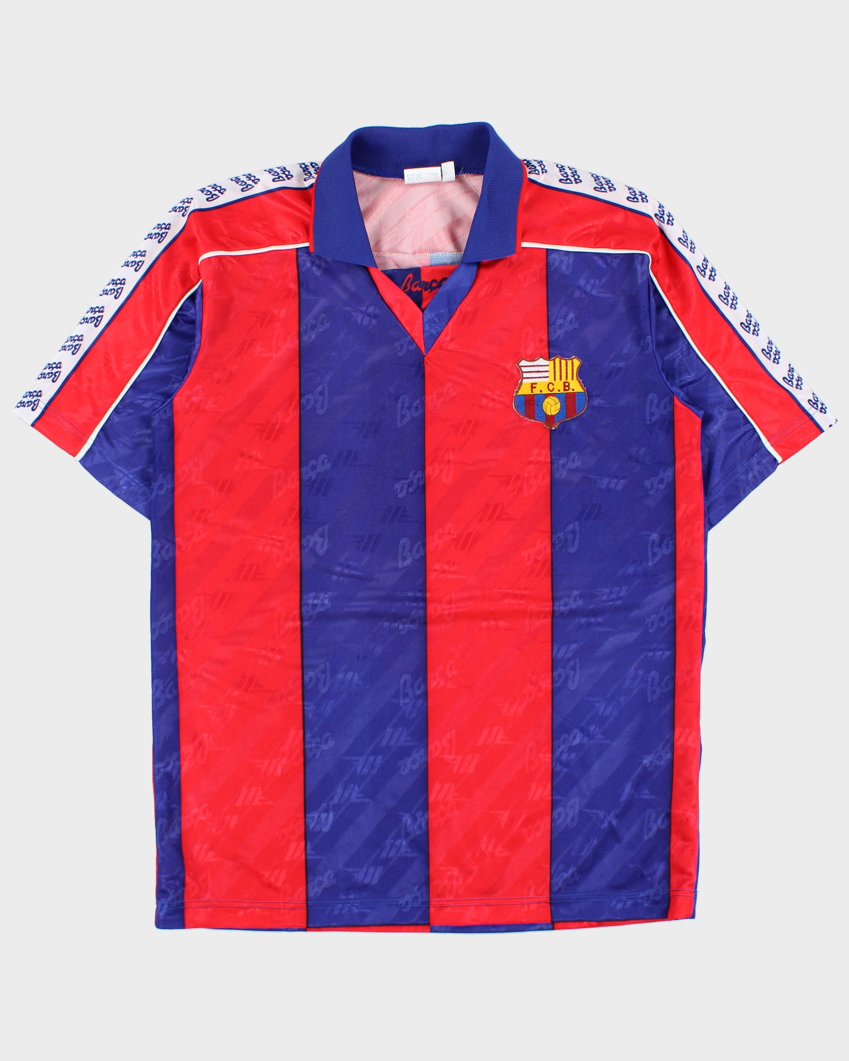 Vintage 1993-94 Barcelona FC Unofficial Short Sleeve Home Football Shirt - XL