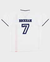 Vintage Y2K 2001-03 England Beckham #7 Unofficial Short Sleeve Home Football Shirt - M