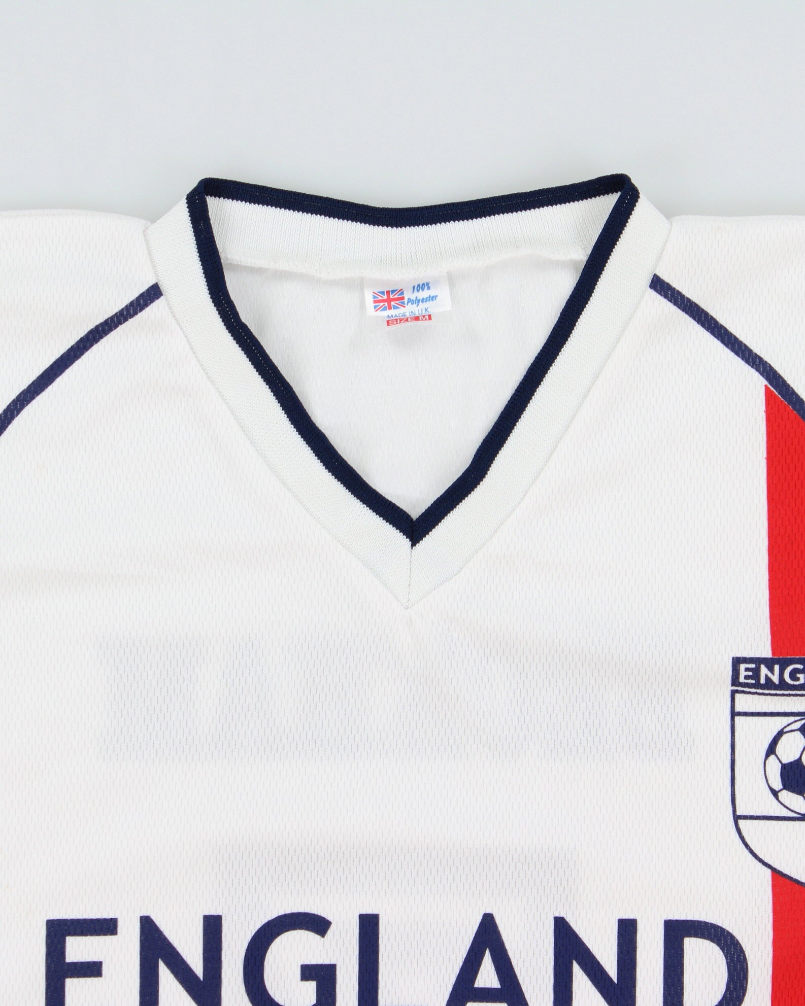 Vintage Y2K 2001-03 England Beckham #7 Unofficial Short Sleeve Home Football Shirt - M