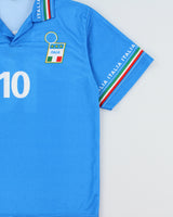 Vintage 1998 Italy Del Piero #10 FIFA World Cup Unofficial Short Sleeve Home Football Shirt - S