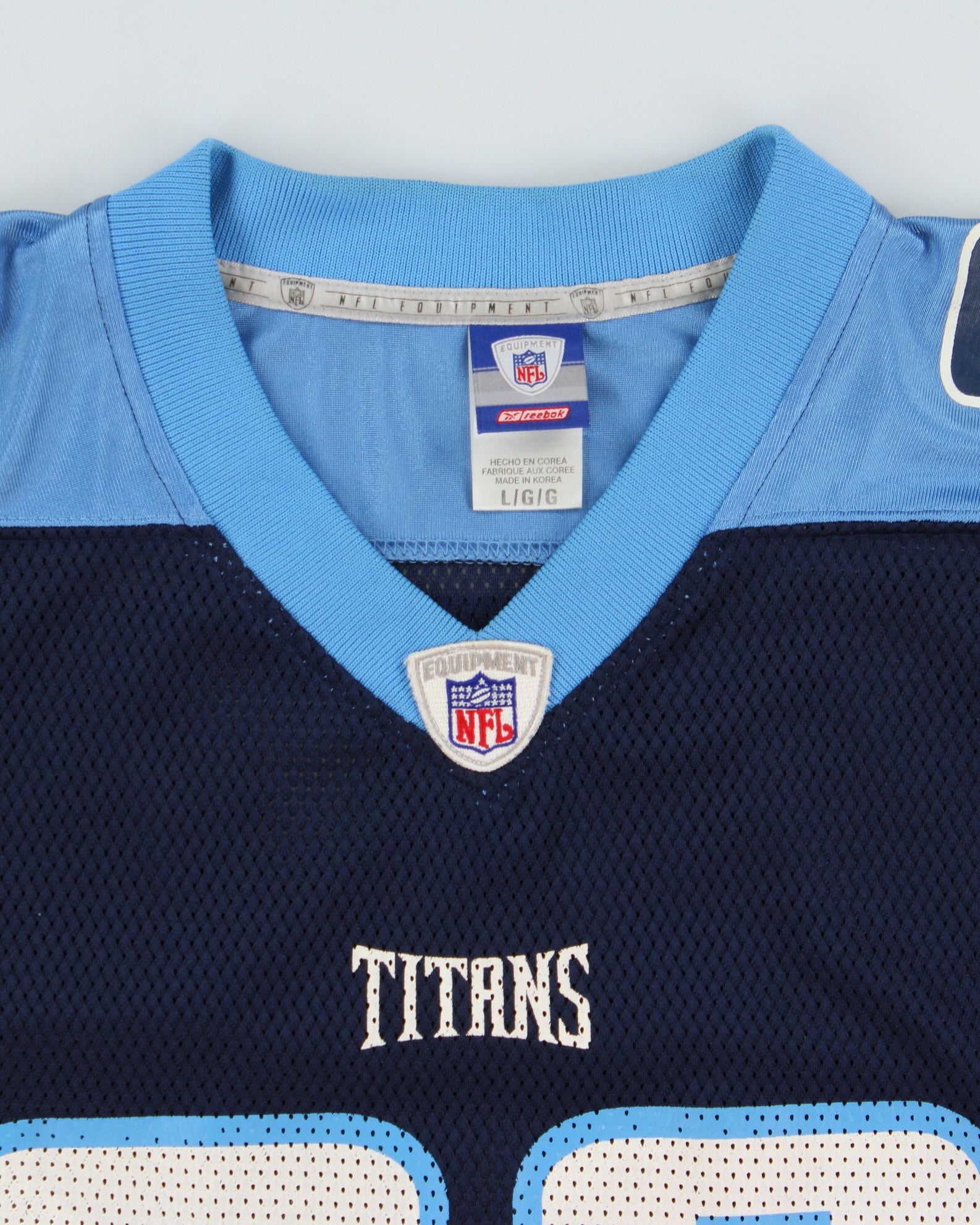 Vintage 2002-04 Reebok Tennessee Titans Kearse #90 NFL Equipment Home Jersey - L