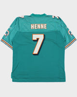 Vintage 2010-11 Reebok Miami Dolphins Chad Henne #7 NFL Players Equipment Home Jersey - XL