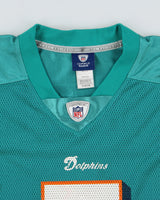 Vintage 2010-11 Reebok Miami Dolphins Chad Henne #7 NFL Players Equipment Home Jersey - XL