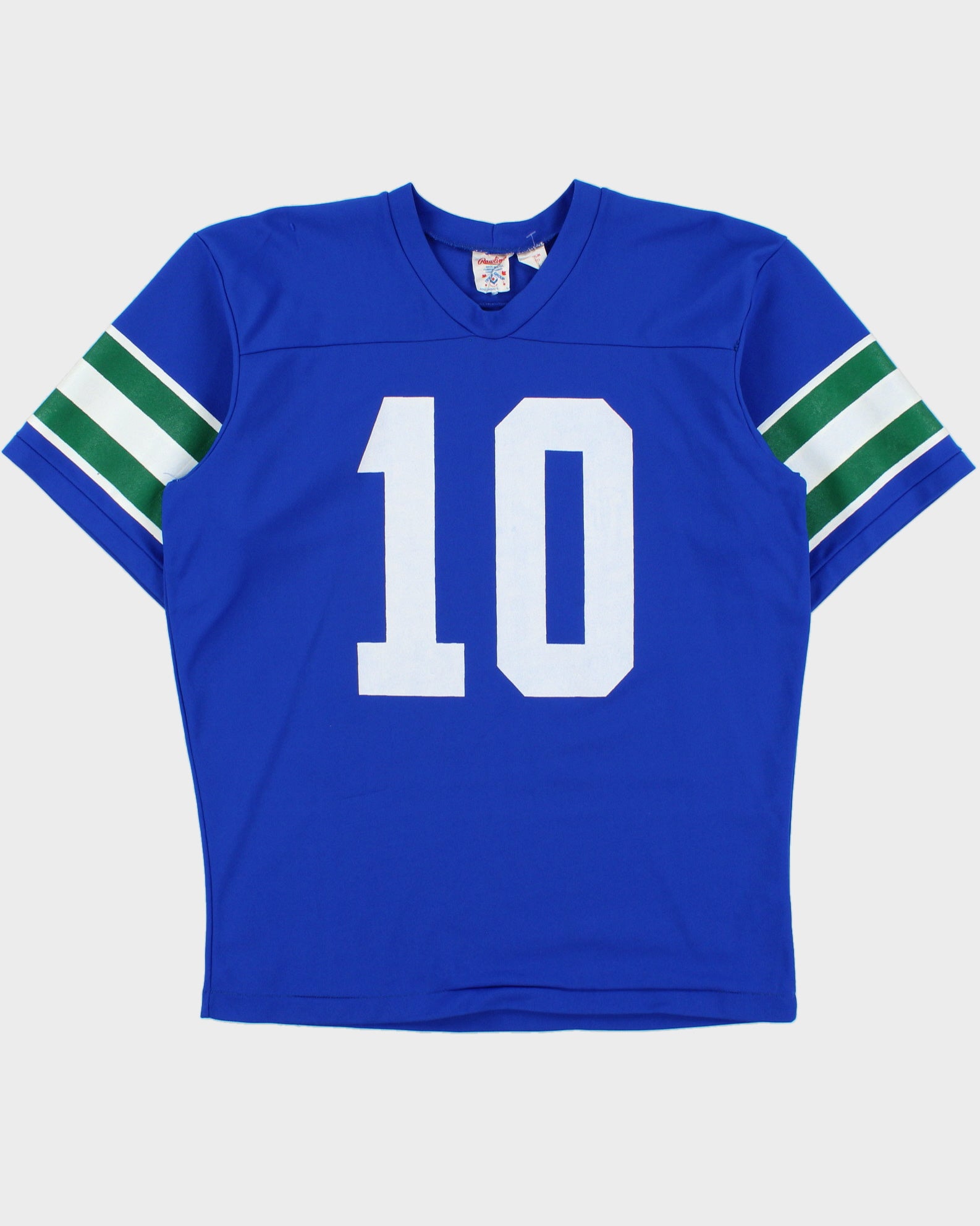 Vintage 1978-80 Seattle Seahawks Jim Zorn #10 Rawlings Paint Press Made In USA NFL Home Jersey - L