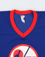 Vintage 1970s CCM Winnipeg Jets NHL Made In Canada V-Neck Training Jersey - M