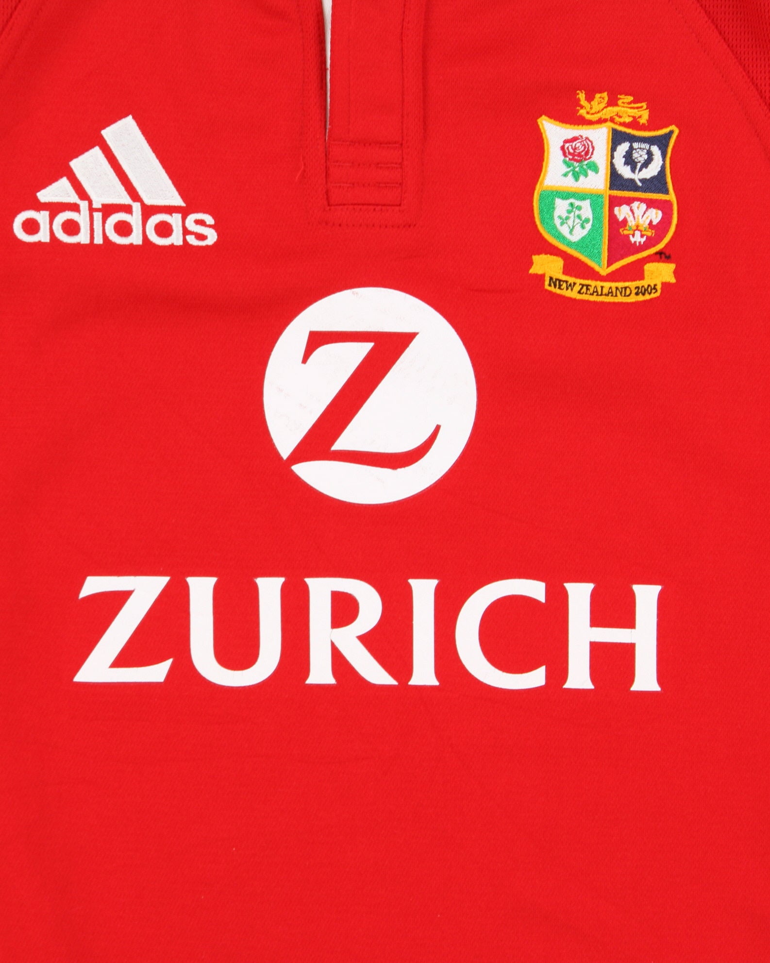 Vintage 2005 Adidas British &amp; Irish Lions Rugby Union Climacool Short Sleeve Rugby Shirt - S