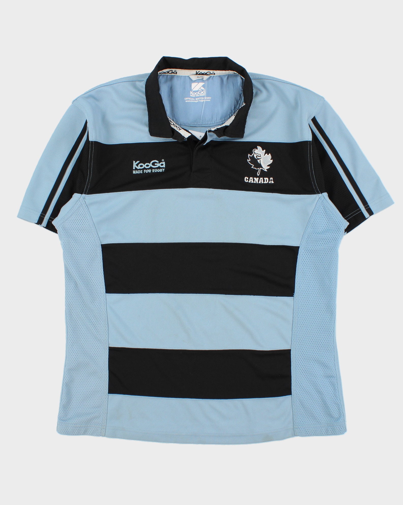 Vintage 2006 Kooga Canada Official Match Short Sleeve Away Rugby Shirt - XL