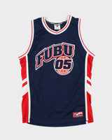 Vintage Y2K 00s FUBU 05 All Star Team Heavyweight Mesh Basketball Jersey - M