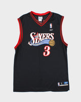 Vintage 2002-04 Reebok Philadelphia 76ers Allen Iverson NBA Away Basketball Jersey - L