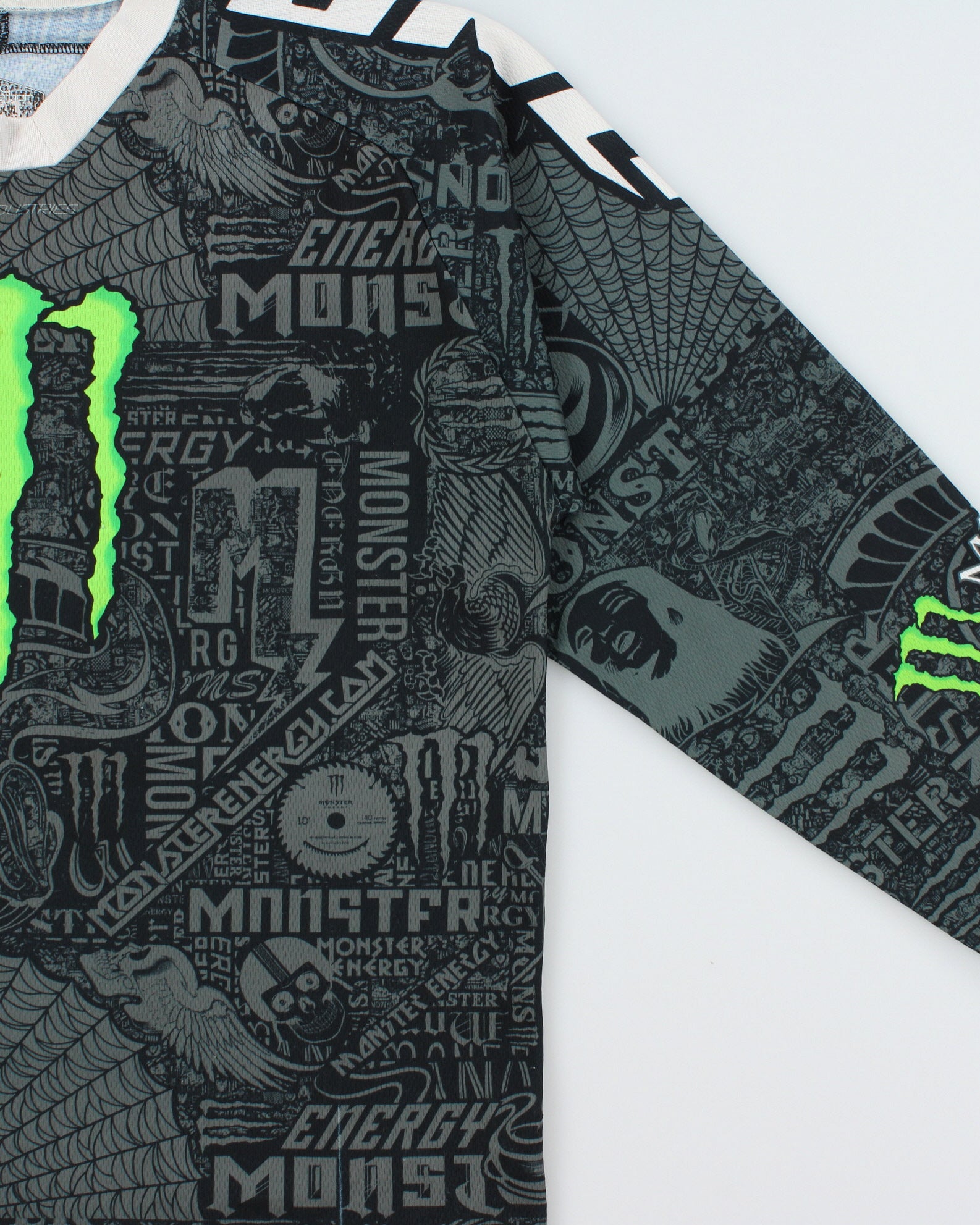 Vintage Y2K 00s Monster Energy MX Long Sleeve Motocross Jersey - L