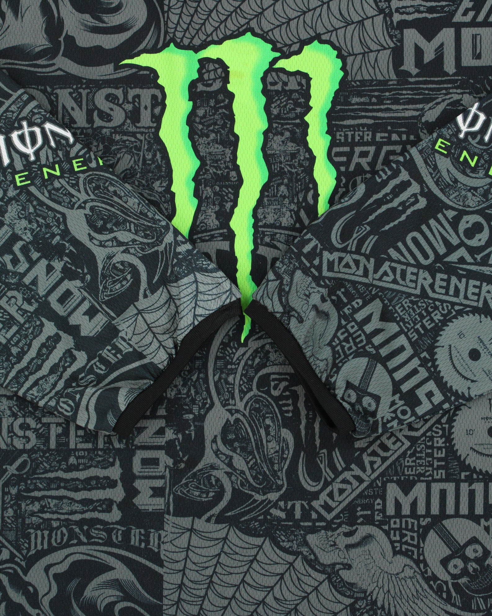 Vintage Y2K 00s Monster Energy MX Long Sleeve Motocross Jersey - L