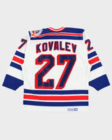 CCM Vintage New York Rangers Alexi Kovalev #27 1994 Stanley Cup Championship Stitched NHL Reissue Home Jersey - M