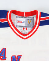 CCM Vintage New York Rangers Alexi Kovalev #27 1994 Stanley Cup Championship Stitched NHL Reissue Home Jersey - M