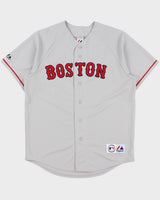 Vintage 2002-04 Majestic Boston Red Rox Manny Ramirez #24 MLB Away Baseball Jersey - L