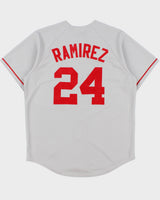 Vintage 2002-04 Majestic Boston Red Rox Manny Ramirez #24 MLB Away Baseball Jersey - L