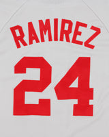 Vintage 2002-04 Majestic Boston Red Rox Manny Ramirez #24 MLB Away Baseball Jersey - L