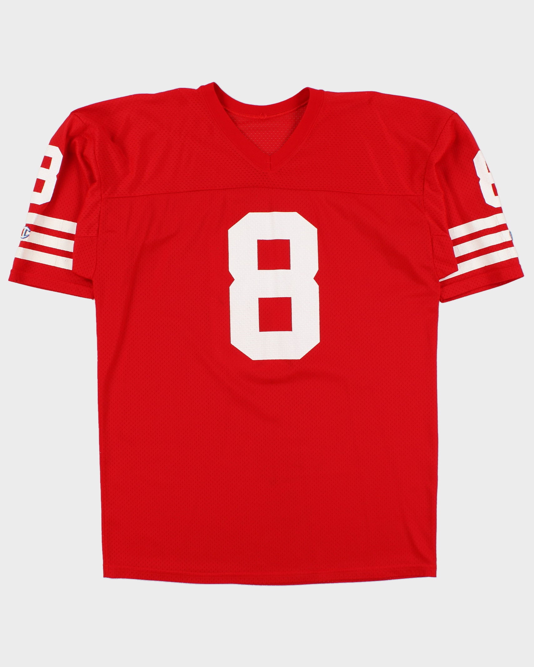 Vintage 1990s Champion San Francisco 49ers Steve Young #8 Legacy NFL Home Jersey - L