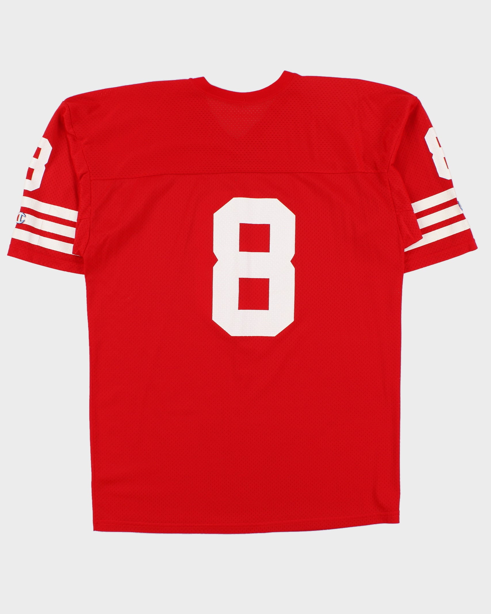Vintage 1990s Champion San Francisco 49ers Steve Young #8 Legacy NFL Home Jersey - L