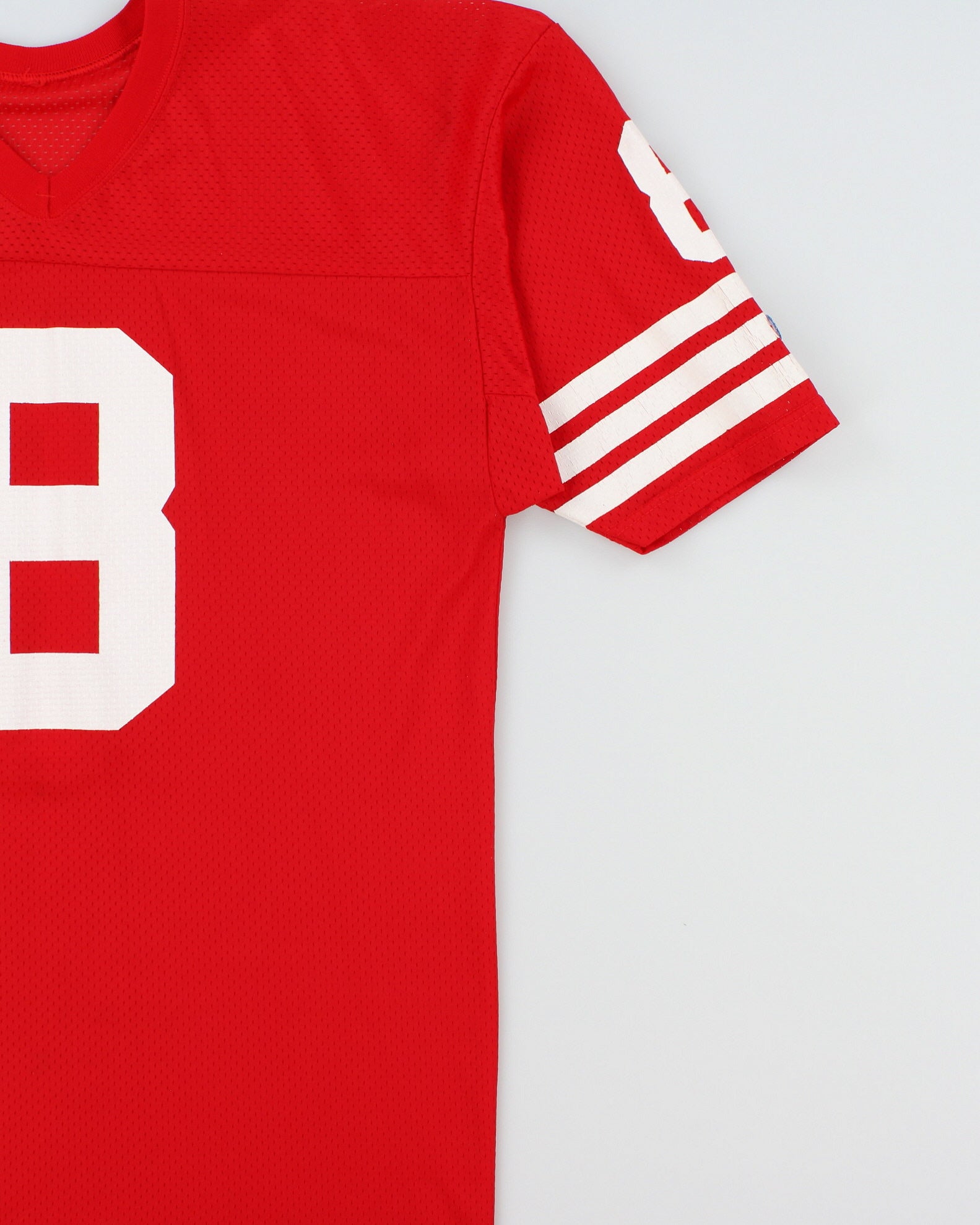 Vintage 1990s Champion San Francisco 49ers Steve Young #8 Legacy NFL Home Jersey - L