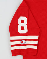 Vintage 1990s Champion San Francisco 49ers Steve Young #8 Legacy NFL Home Jersey - L