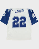 Vintage 1995 Starter Dallas Cowboys E. Smith #22 NFL Home Jersey - L