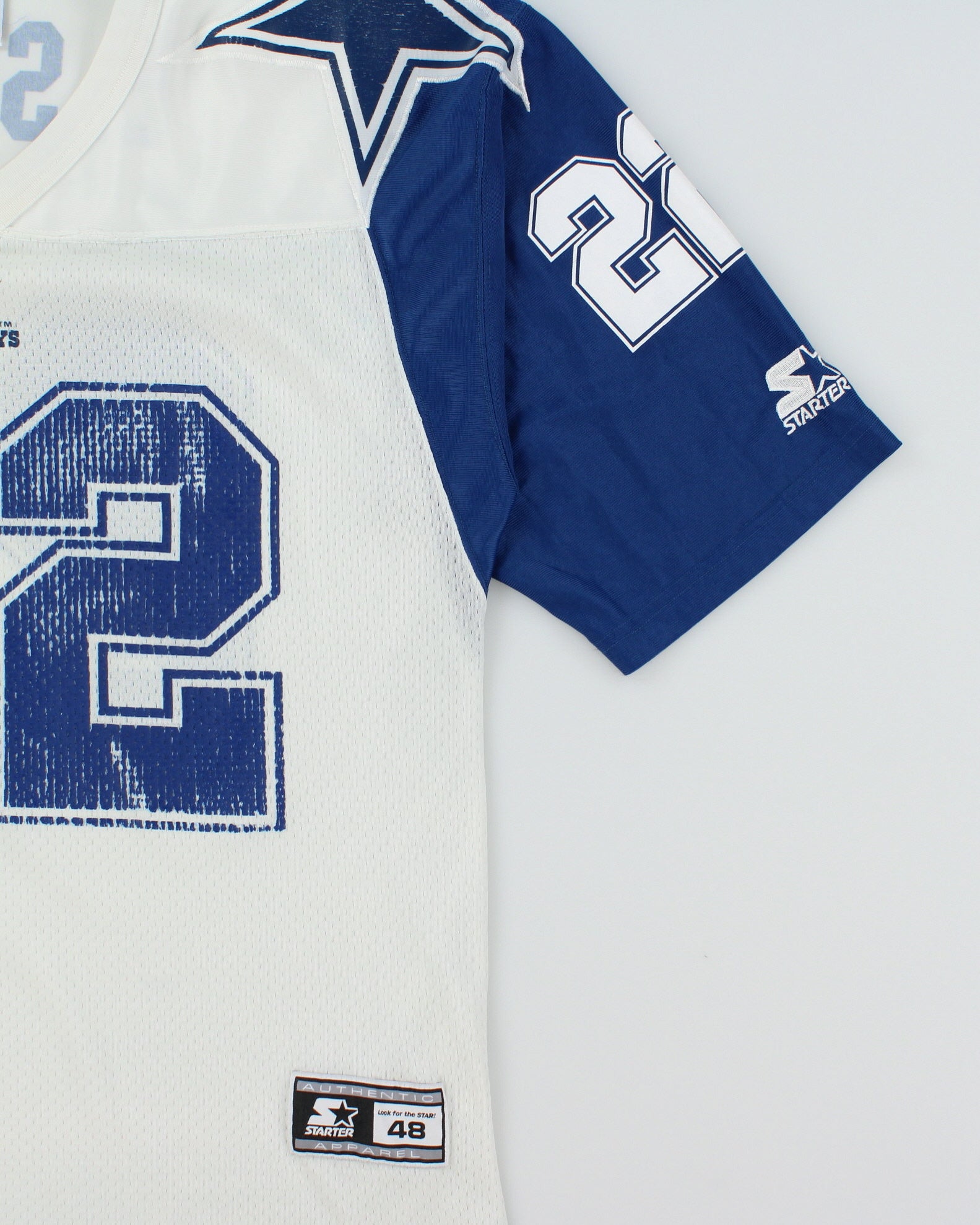 Vintage 1995 Starter Dallas Cowboys E. Smith #22 NFL Home Jersey - L