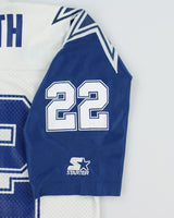 Vintage 1995 Starter Dallas Cowboys E. Smith #22 NFL Home Jersey - L
