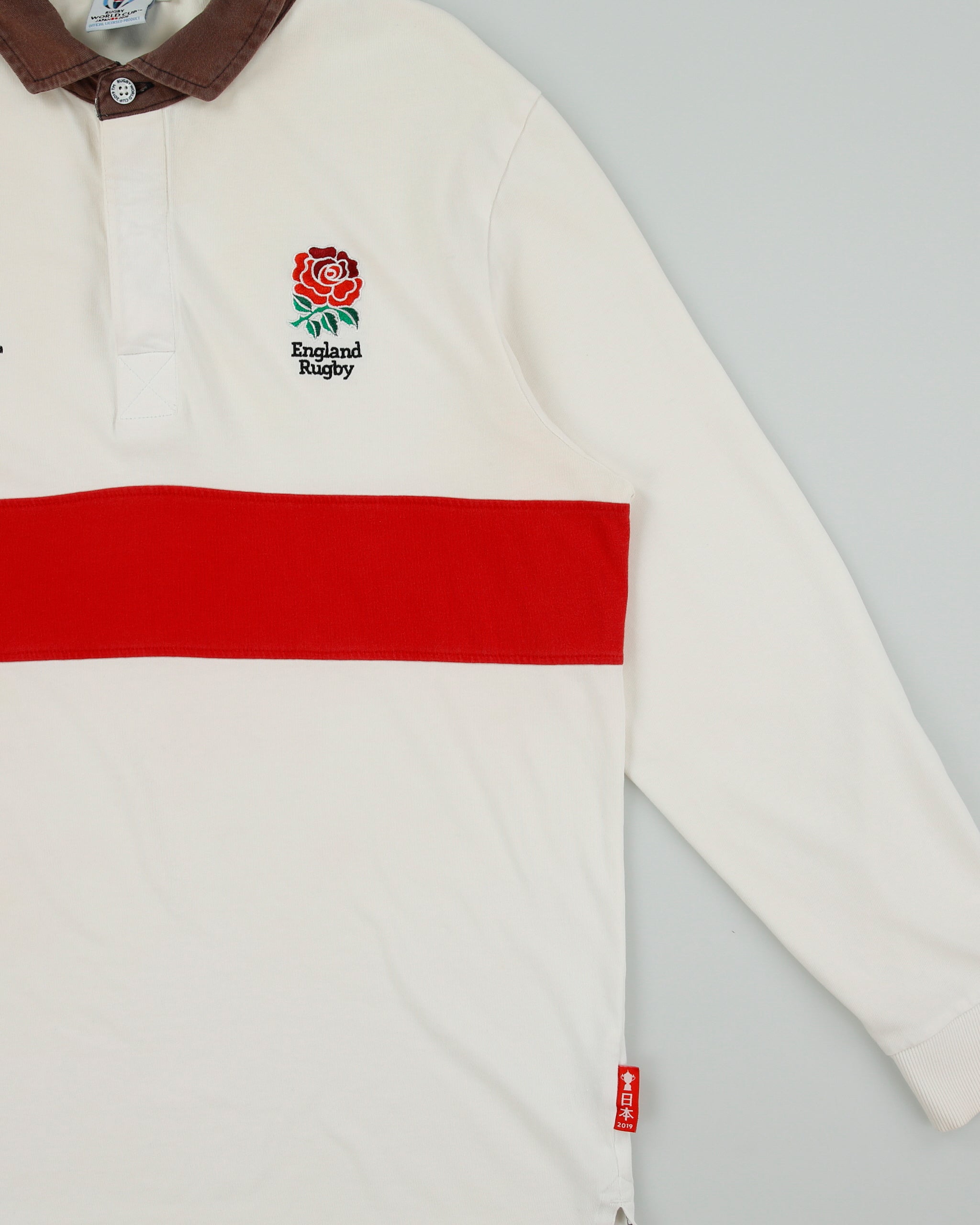 England Rugby 2019 Japan World Cup Long Sleeve Supporters Shirt - L