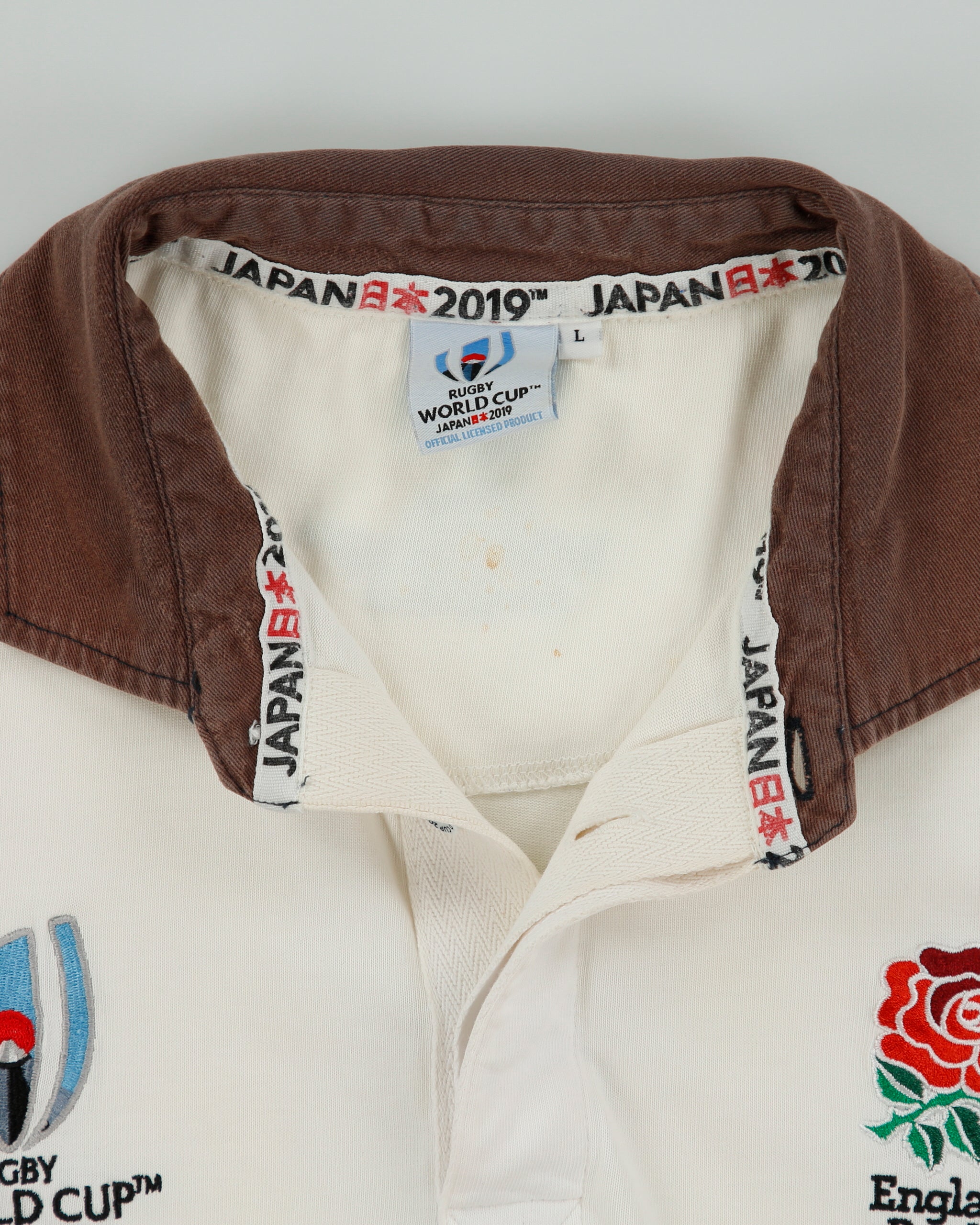 England Rugby 2019 Japan World Cup Long Sleeve Supporters Shirt - L