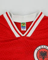Vintage 1990s Albania F.C Jogo Made In Canada Short Sleeve Football Shirt - M
