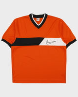 Vintage 1997 Nike Heavyweight Big Swoosh Made In USA Short Sleeve Football Shirt - L