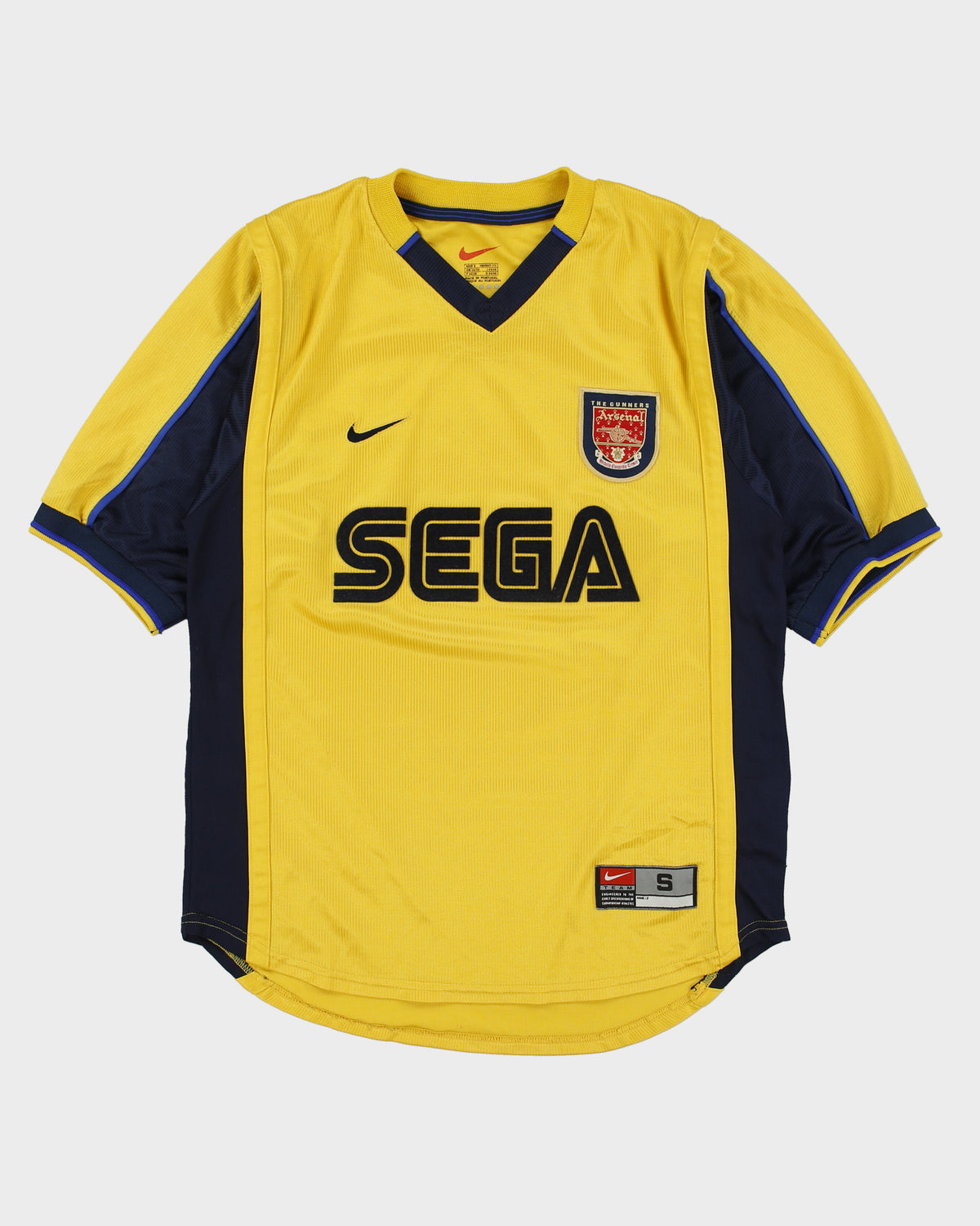 Vintage 1999-01 Nike Arsenal FC Short Sleeve Football Away Shirt - S
