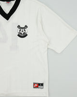 Vintage 1998 Nike British Columbia Soccer Assoc. Check Knit Made In USA Short Sleeve Football Shirt - L