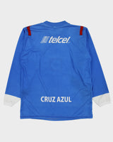 Vintage 2006-08 Deportivo Cruz Azul FC Mexico Liga MX Long Sleeve Supporters Home Football Shirt - XL