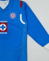 Vintage 2006-08 Deportivo Cruz Azul FC Mexico Liga MX Long Sleeve Supporters Home Football Shirt - XL