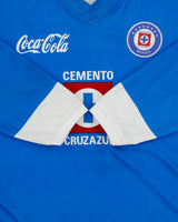 Vintage 2006-08 Deportivo Cruz Azul FC Mexico Liga MX Long Sleeve Supporters Home Football Shirt - XL
