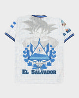 Vintage El Salvador National Football Dragon Ball Z Goku Supporters Home Football Shirt - S
