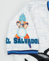 Vintage El Salvador National Football Dragon Ball Z Goku Supporters Home Football Shirt - S