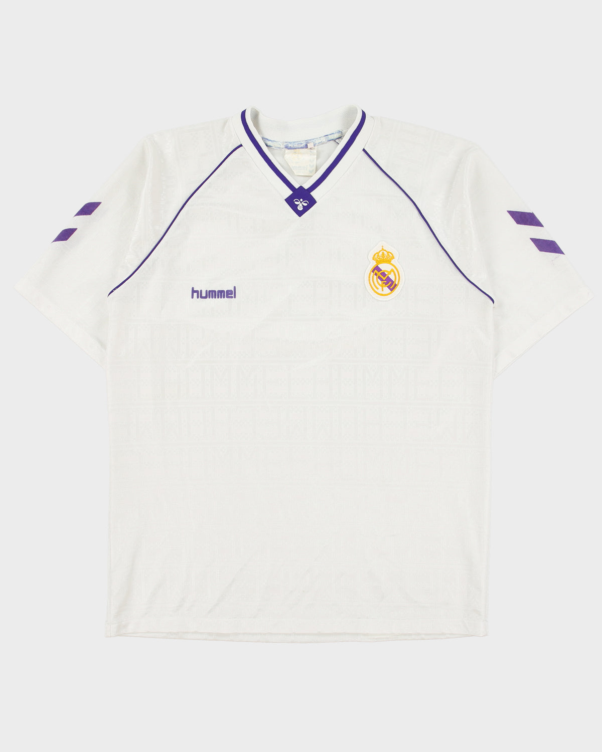 Vintage 1990-91 Hummel Real Madrid CF Home Football Shirt - XXL