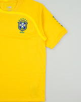 Vintage 2008-09 Nike Brazil National Football Fit Dry Home Shirt - M