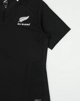 Vintage 2011-12 Adidas New Zealand Rugby Union ClimaCool Short Sleeve Home Shirt - L