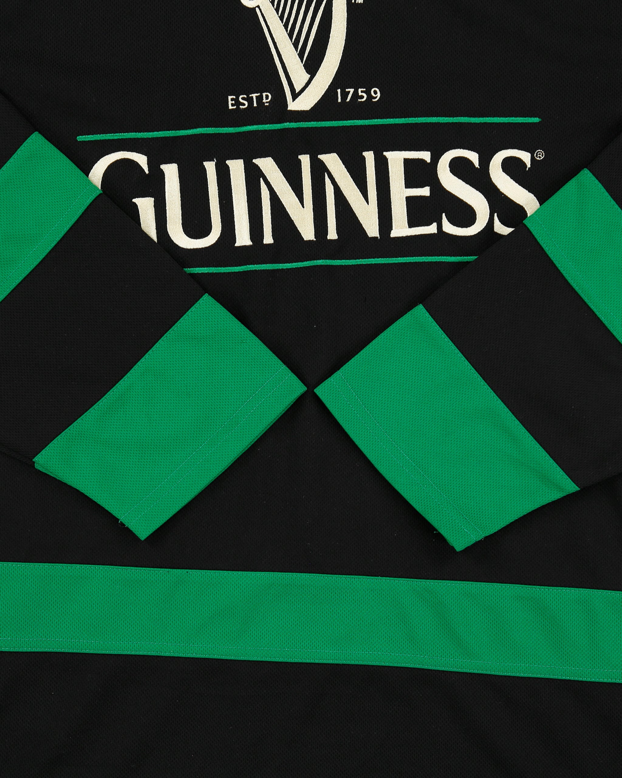 Vintage Y2K 00s Guinness Embroidered Ice Hockey Jersey - XXL