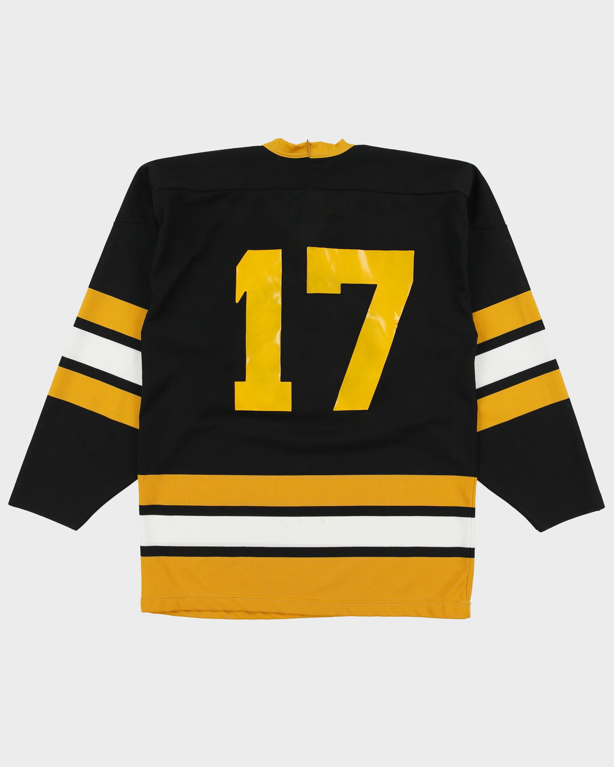 Vintage 1988 Boston Bruins Maska SuperFil Made In Canada NHL Home Jersey - M