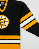 Vintage 1988 Boston Bruins Maska SuperFil Made In Canada NHL Home Jersey - M
