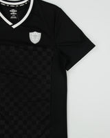 Vintage Umbro Embroidered Classic Check Short Sleeve Football Shirt - L