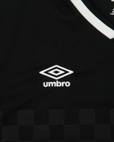 Vintage Umbro Embroidered Classic Check Short Sleeve Football Shirt - L