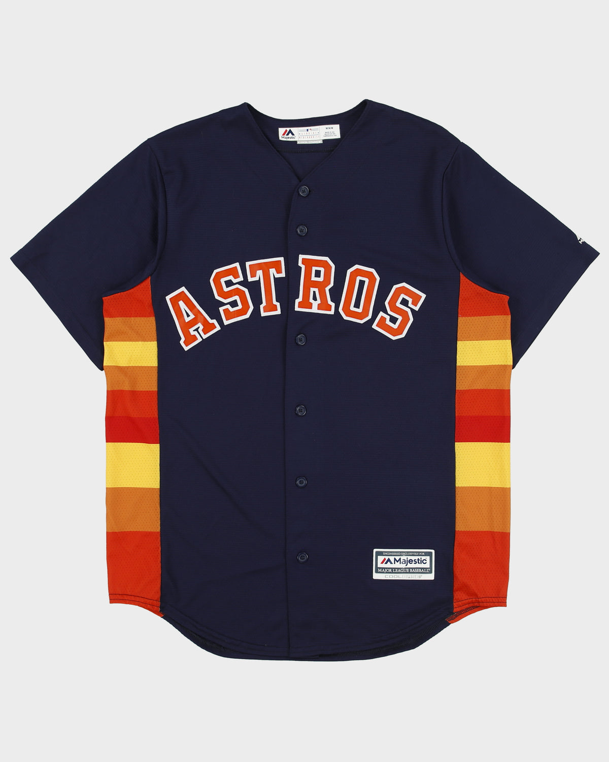 2019-21 Majestic Houston Astros MLB Coolbase Made In USA Stitched Away Baseball Jersey - M